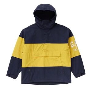 GAP x Palace 2024 Anorak Windbreaker Jacket Medium NWT Navy Yellow